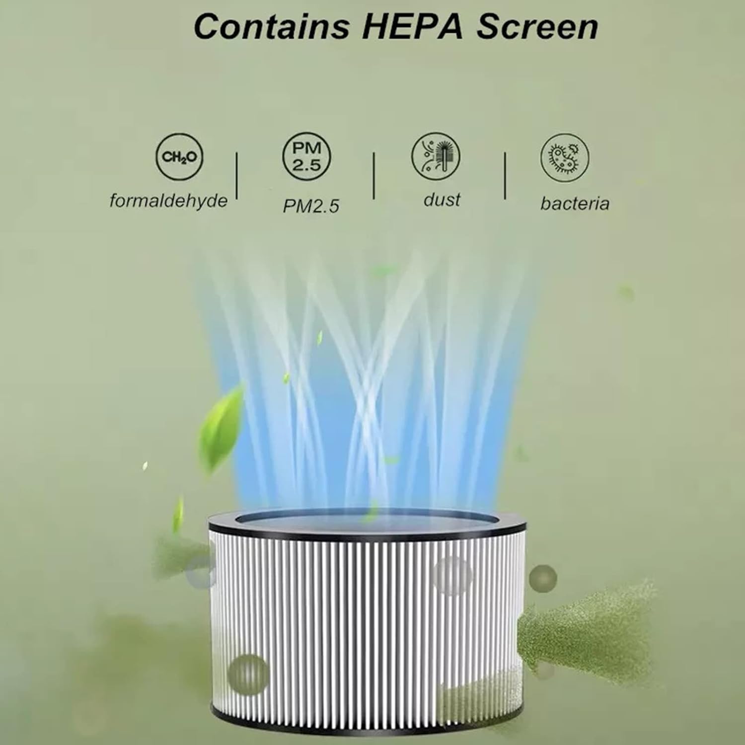 Ventilator fara pale cu purificare HEPA si telecomanda – 3 viteze, oscilatie 120°, design modern