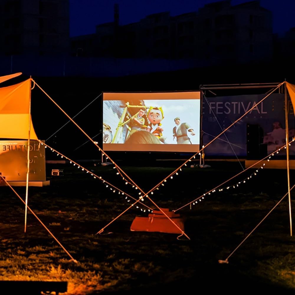 Ecran de proiectie portabil 120 inch, 16:9, 2.66 x 1.49 m, alb,