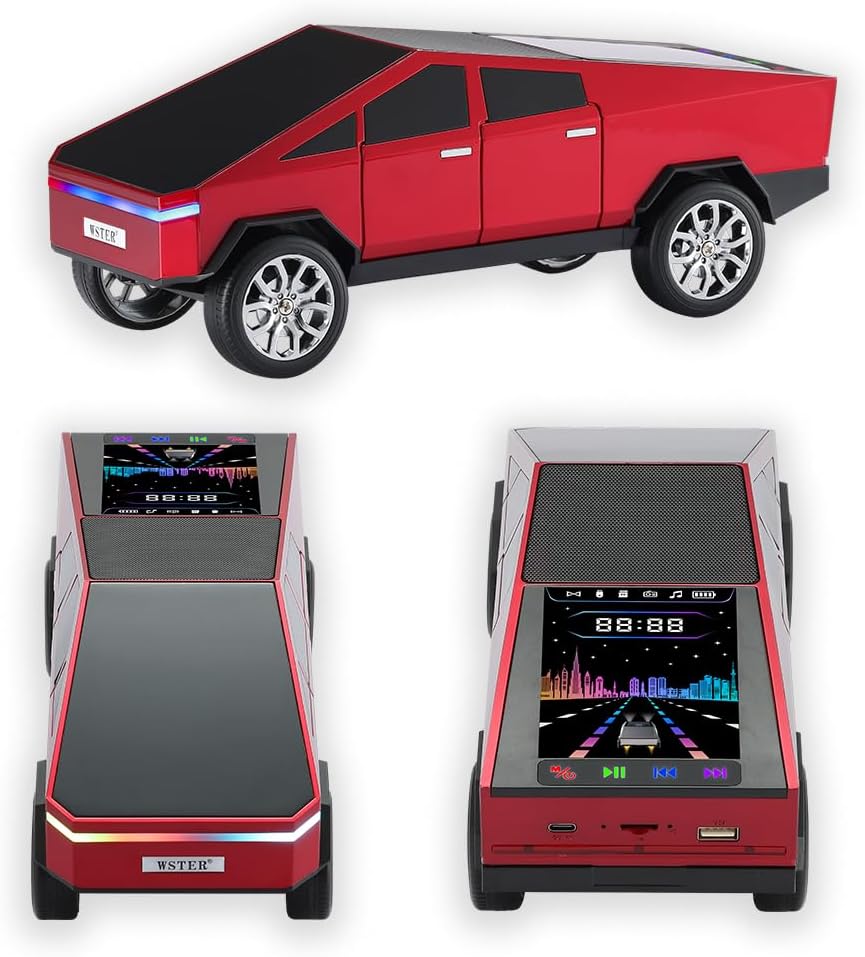 Boxa Portabila Cyber Truck Speaker Wireless TWS cu Sunet 3D si Design Futurist