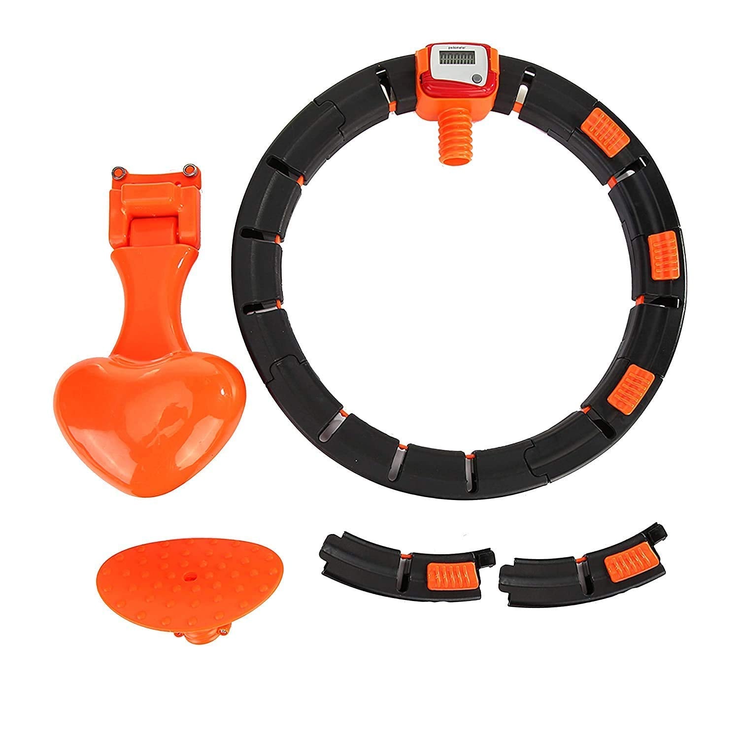 Cerc de Antrenament Fitness pentru Tonifiere Corporala, circumferinta reglabila si functie de masurare a rotatiilor