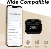 Casti wireless bluetooth A9 pro, cu Touch Screen si Anularea Zgomotului, Bluetooth 5.4,microfon HD, control tactil/touch