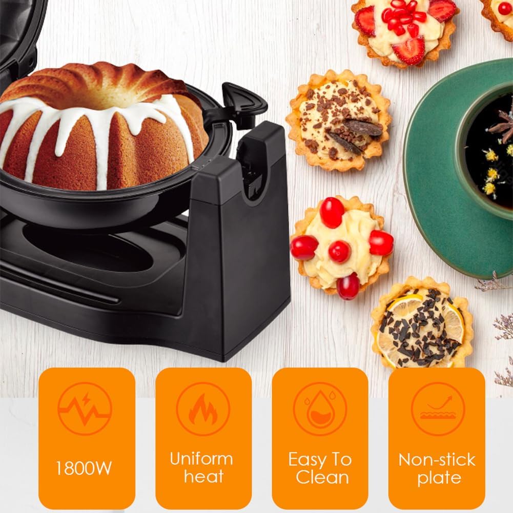 Aparat de facut prajituri electrica RAF R.500, 1800W, capacitate 3L, indicator LED