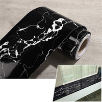 Plinta autoadeziva pentru pardoseala sau perete tip marmura, impermeabila, 10 x 500 cm - imagine 9