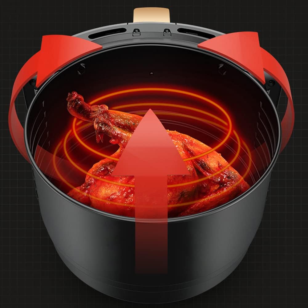 RESIGILAT - Friteuza cu aer cald, S-18 Air Fryer, 2400W, afisaj digital, LCD Touch control