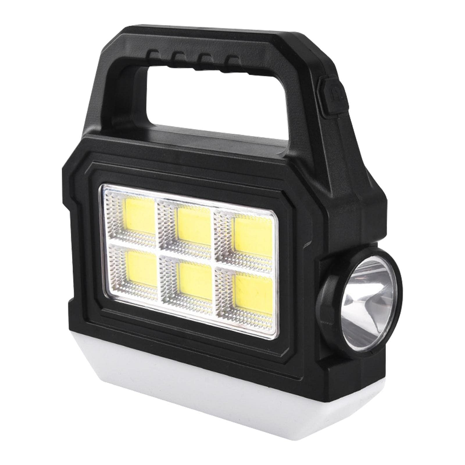 Lanterna solara COB +LED portabila, reincarcabila, raza lunga, 50m, design compact