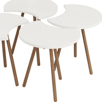 Set 4 Masute multifunctionale, utilizare individuala sau combinata, 48 x 77 x 77 cm - imagine 9