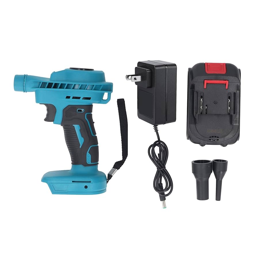 Suflanta portabila cu functie de aspirare, 2 acumulatori 24V, 500W, 200m/s