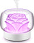 Umidificator pentru camera in forma de trandafir 400ml, lumina de noapte Led in 7 Culori, Alb