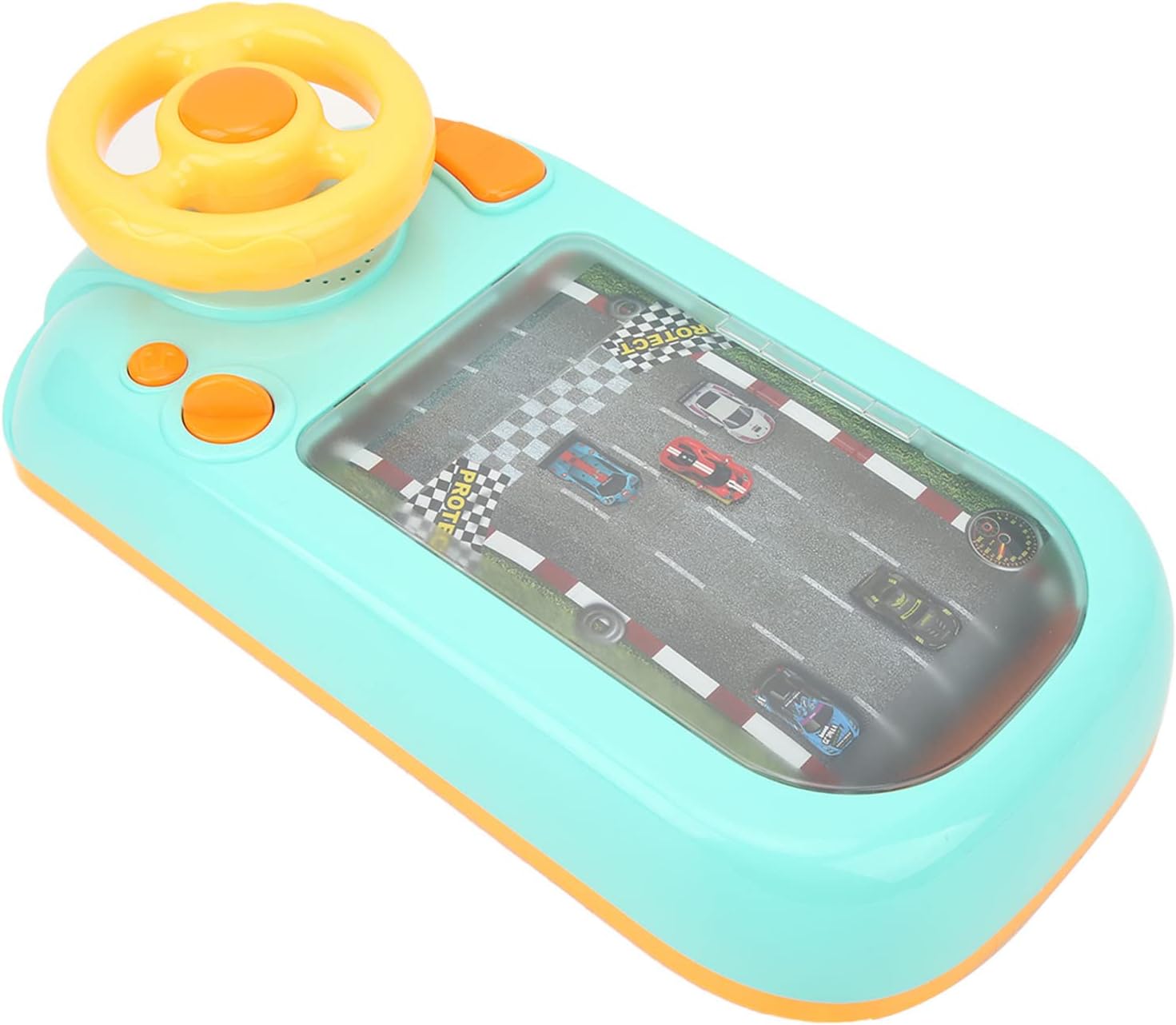 Jucarie Interactiva volan de condus cu circuit curse, sunete si functii, alimentare USB, pentru Copii 3-6 Ani