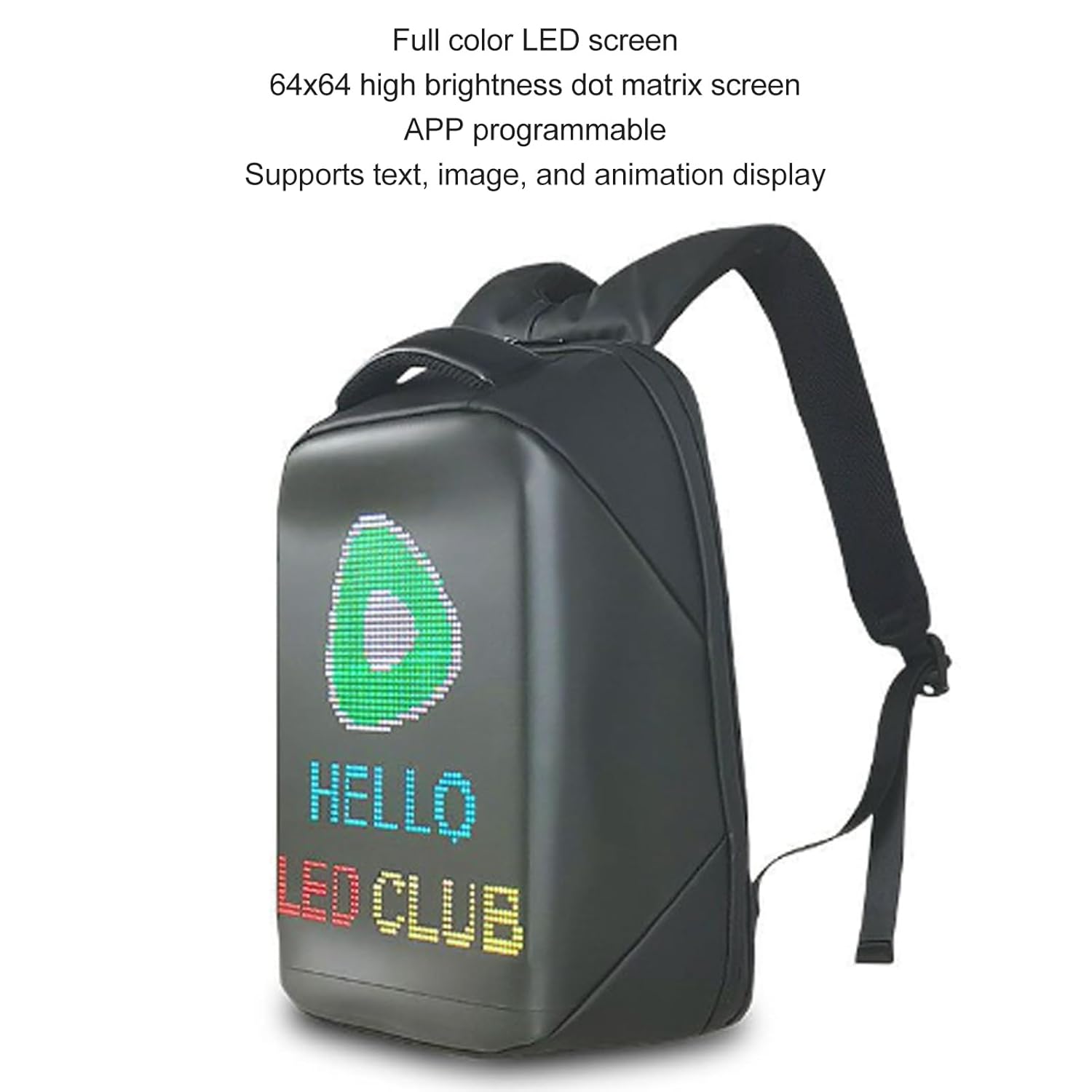 Ghiozdan Smart cu Display LED, WiFi, USB, 23L – Rezistent la Apa, incarcare USB