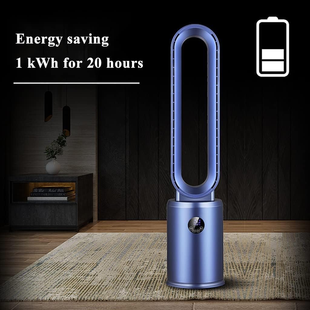 Ventilator fara pale cu purificare HEPA si telecomanda – 3 viteze, oscilatie 120°, design modern