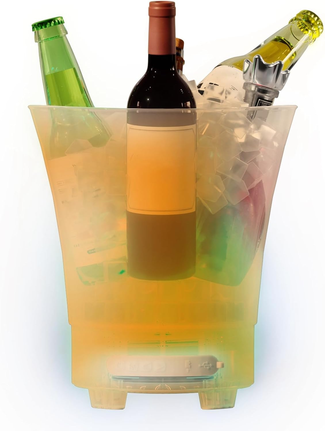 Frapiera gheata 7L cu iluminare LED si boxa wireless reincarcabila