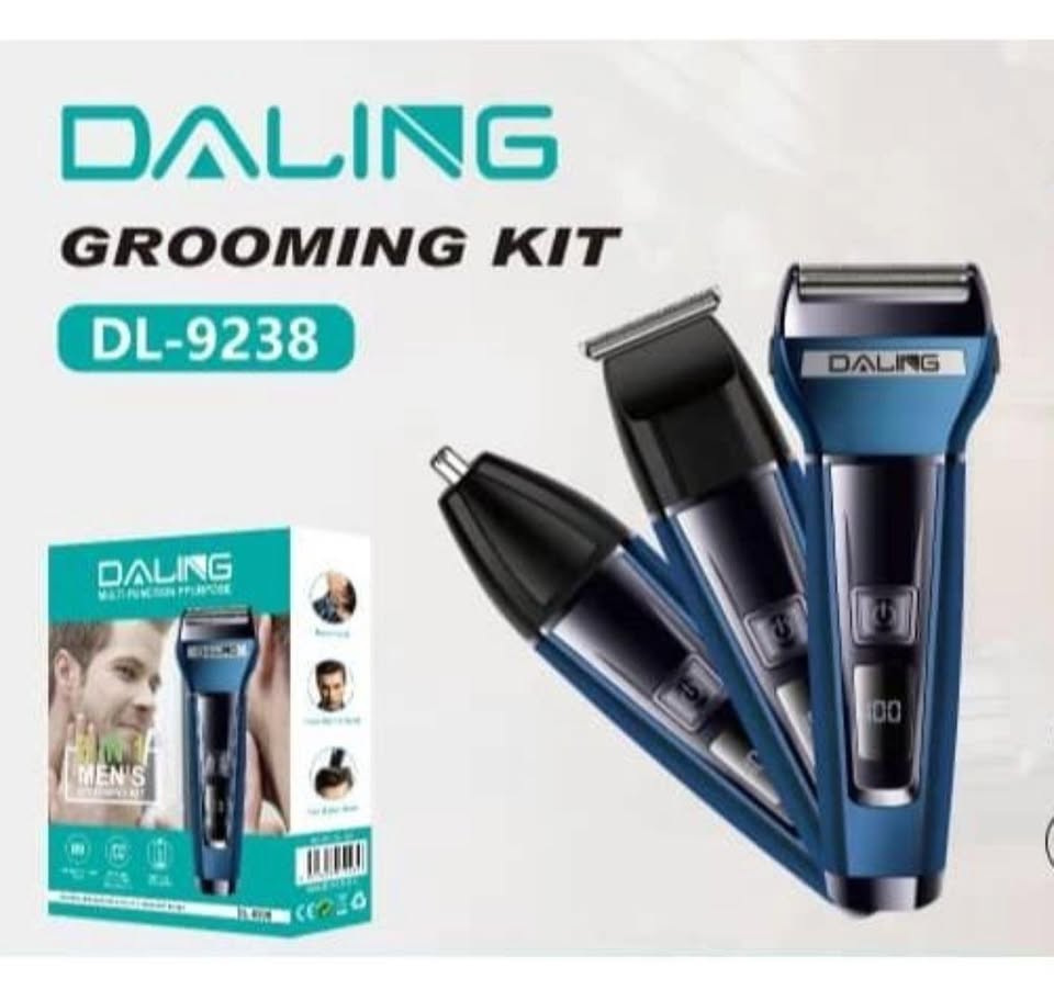 Aparat de tuns 3 in 1 Daling DL-9238 cu afisaj digital pentru barba par si nas