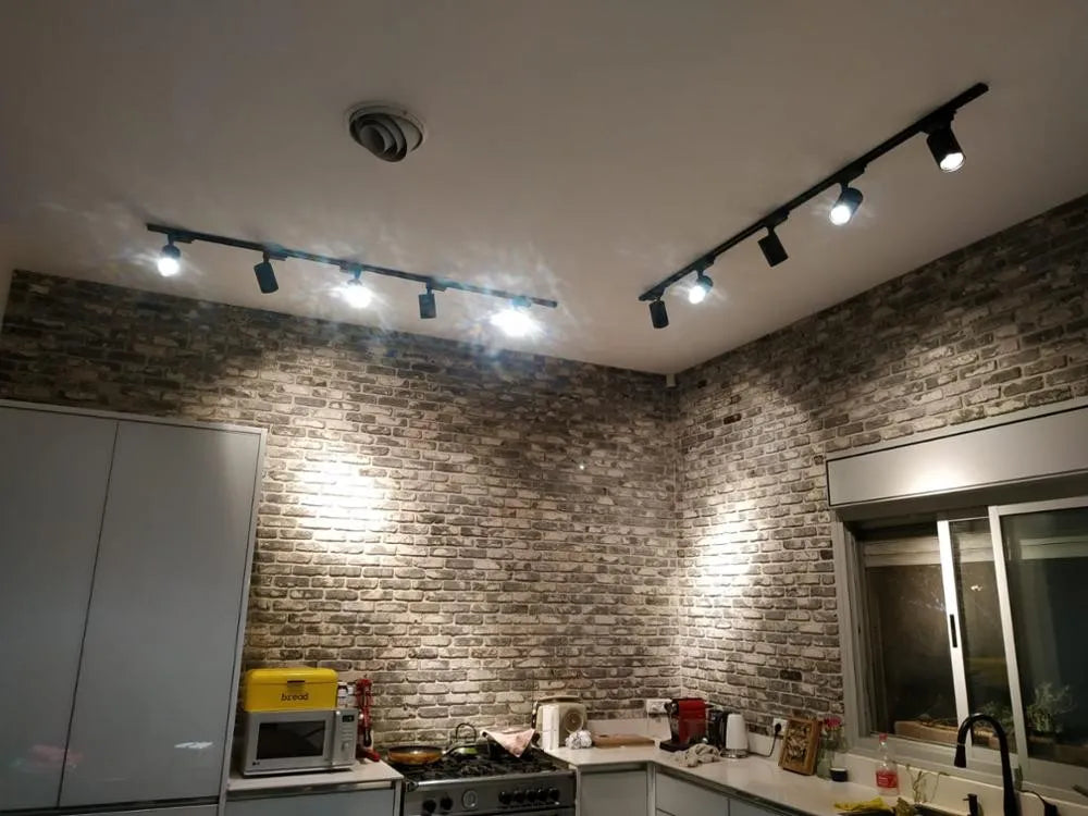 Spot LED pe sina, lumina calda, 903H-3500K-40W, culoare negru