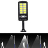 Lampa Solara cu Inductie, 10 x LED COB, Montare pe Perete, cu Telecomanda, Negru