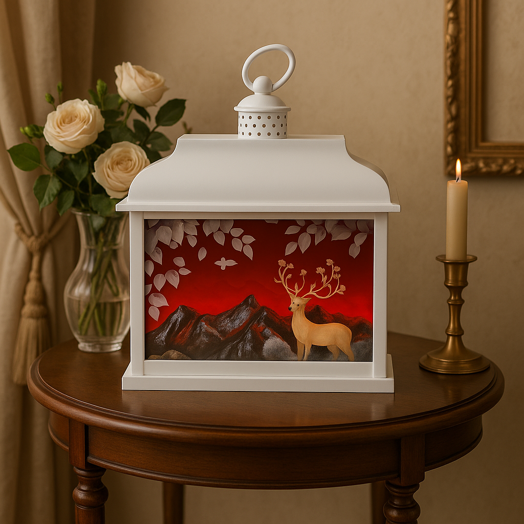 Semineu decorativ cu design artistic 25 x 29 cm