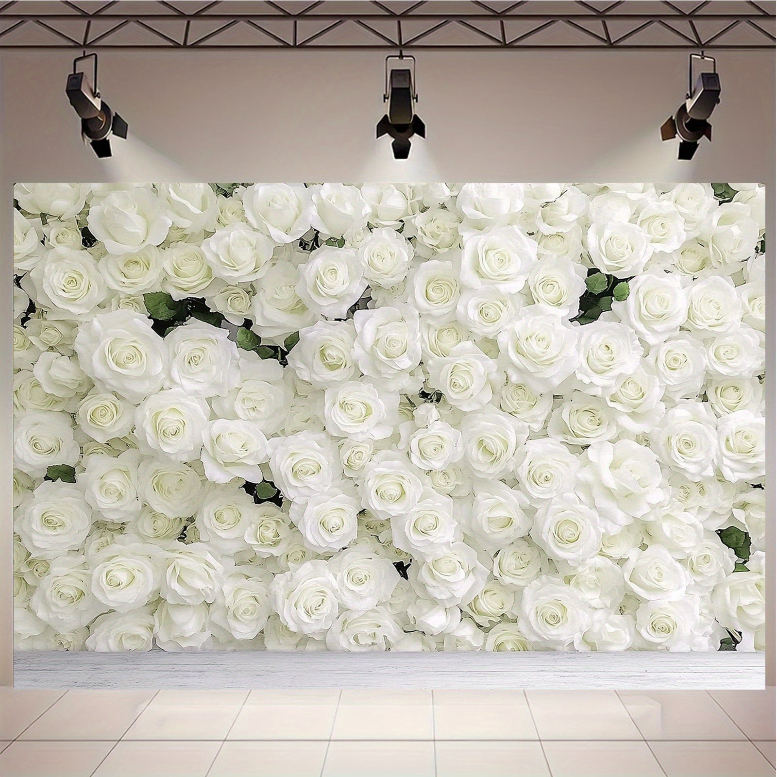 Panou Floral Artificial cu 56 de Trandafiri – 60 x 40 cm