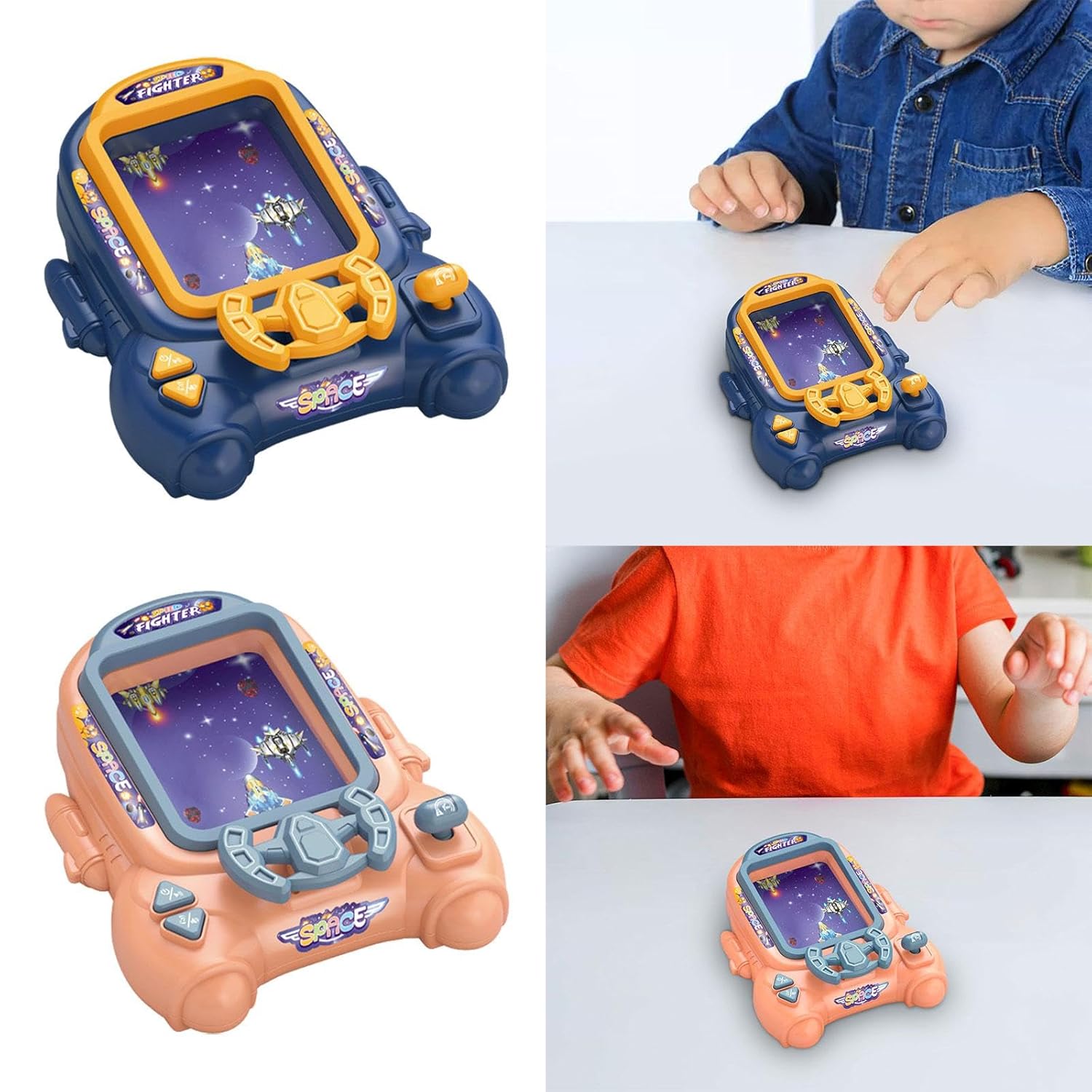 Consola de jocuri arcade cu 18 niveluri – Aventura spatiala, jucarie educativa pentru copii