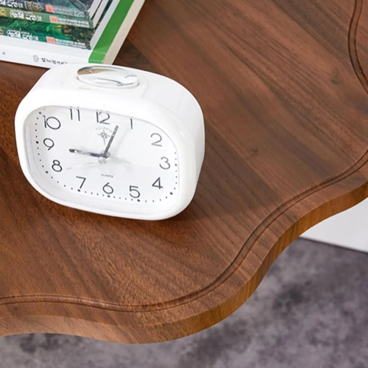 RESIGILAT - Masa rotunda în forma de "C", pentru laptop sau cafea în stil modern minimalist 25x30x60cm