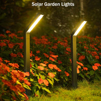 Lampa Solara LED pentru Gradina, 90 LED-uri, 3 Moduri Iluminare, Protectie IP65, Inaltime 83 cm, Culoare Negru - imagine 8