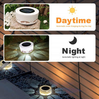 Lampa solara LED decorativa cu proiectie floare, IP65, 5W, alb rece, dimensiuni 12.5 x 6.5 cm - imagine 7