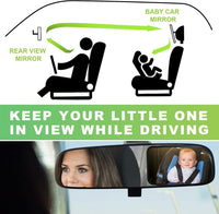 Oglinda auto supraveghere bebe fixare tetiera suport anti alunecare 360 grade - imagine 7