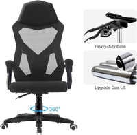 Scaun de Gaming Ergonomic Predator cu spătar ventilat și design futurist