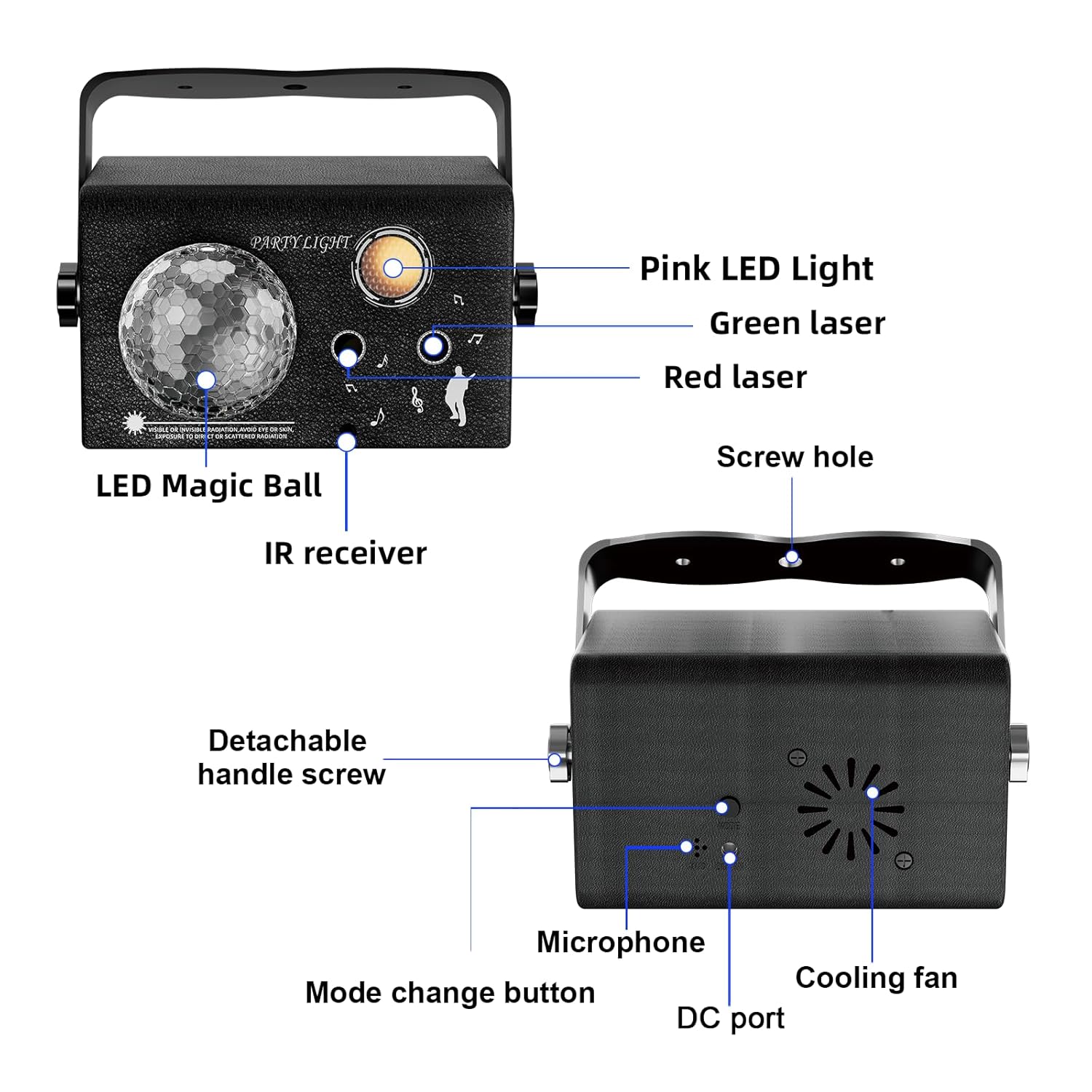 Proiector Party cu 4 Moduri, DJ Disco si Telecomanda pentru Home, Party si Evenimente