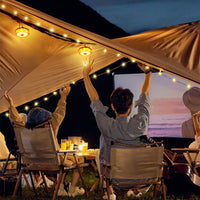 Ghirlanda luminoasa camping, lanterna si functie de baterie externa, LED, reincarcabila USB, portabila, 8 moduri de