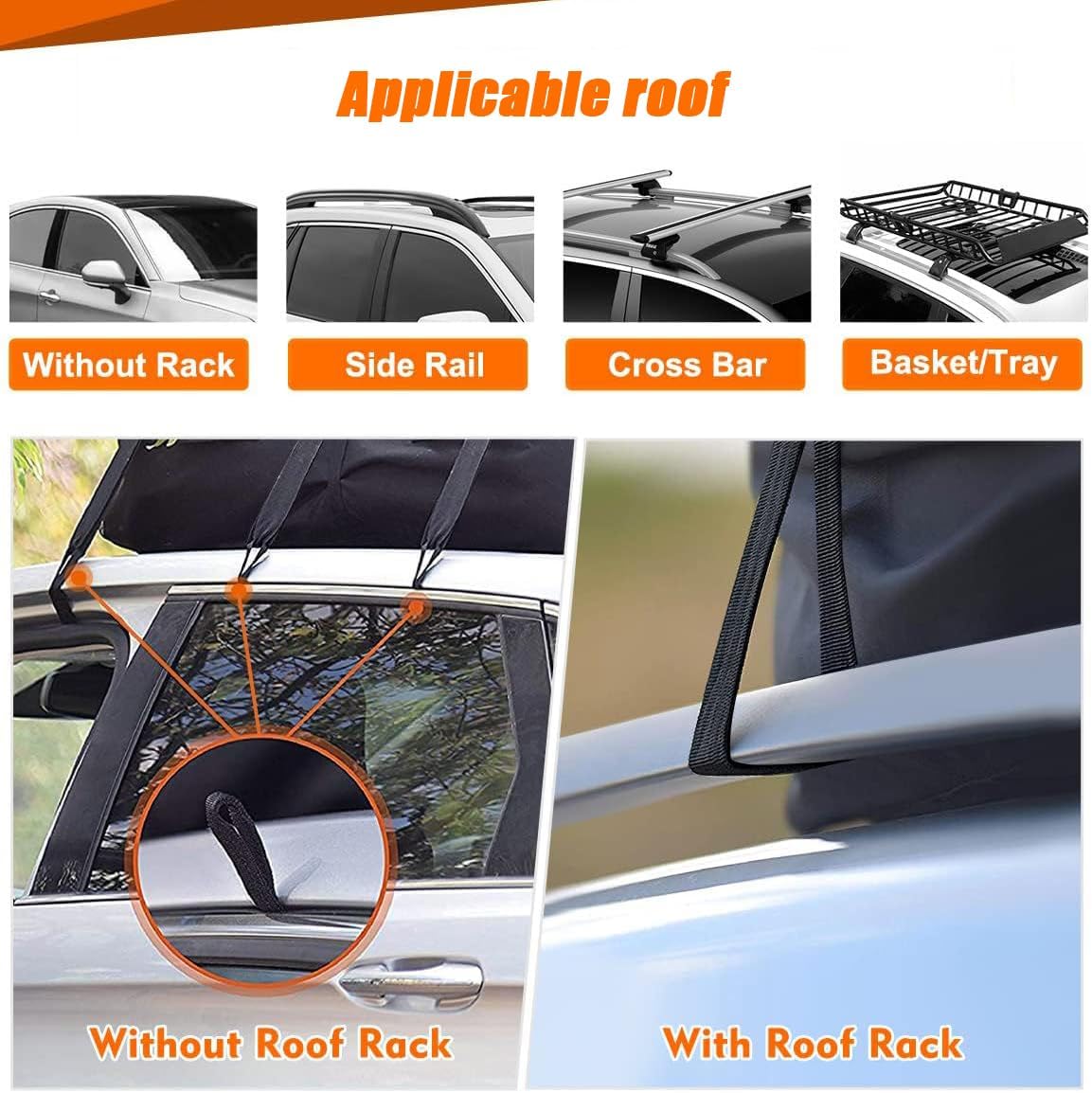 Portbagaj auto tip geanta impermeabila cu prindere universala – pliabila, cu husa si covoras protectie