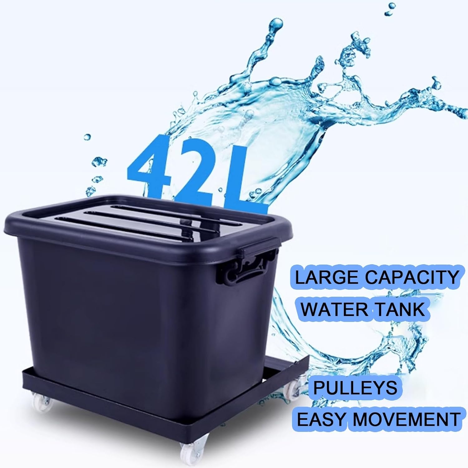 Ventilator industrial cu rezervor apa 40 litri, diametru 55cm, putere 230W – 3 trepte