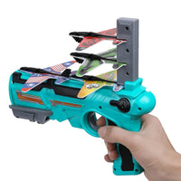 Pistol lansator de avioane de jucarie, 3 avioane incluse - imagine 4