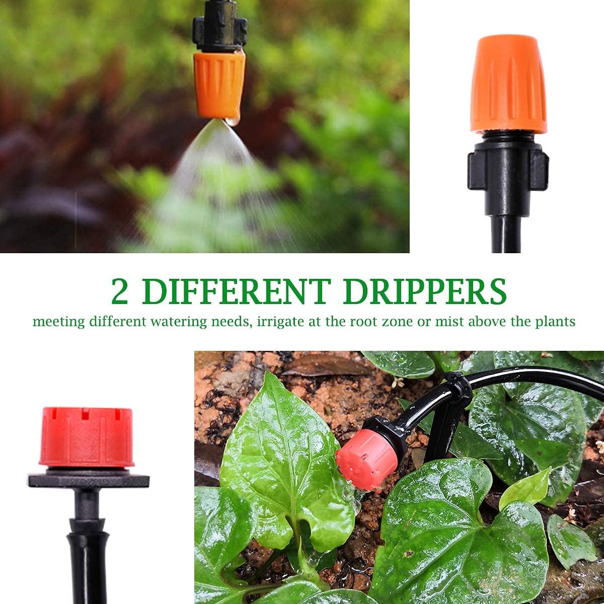 Sistem de Irigatie pentru gazon, gradina si terasa cu perdea de apa din plastic, duze ajustabile, 10m