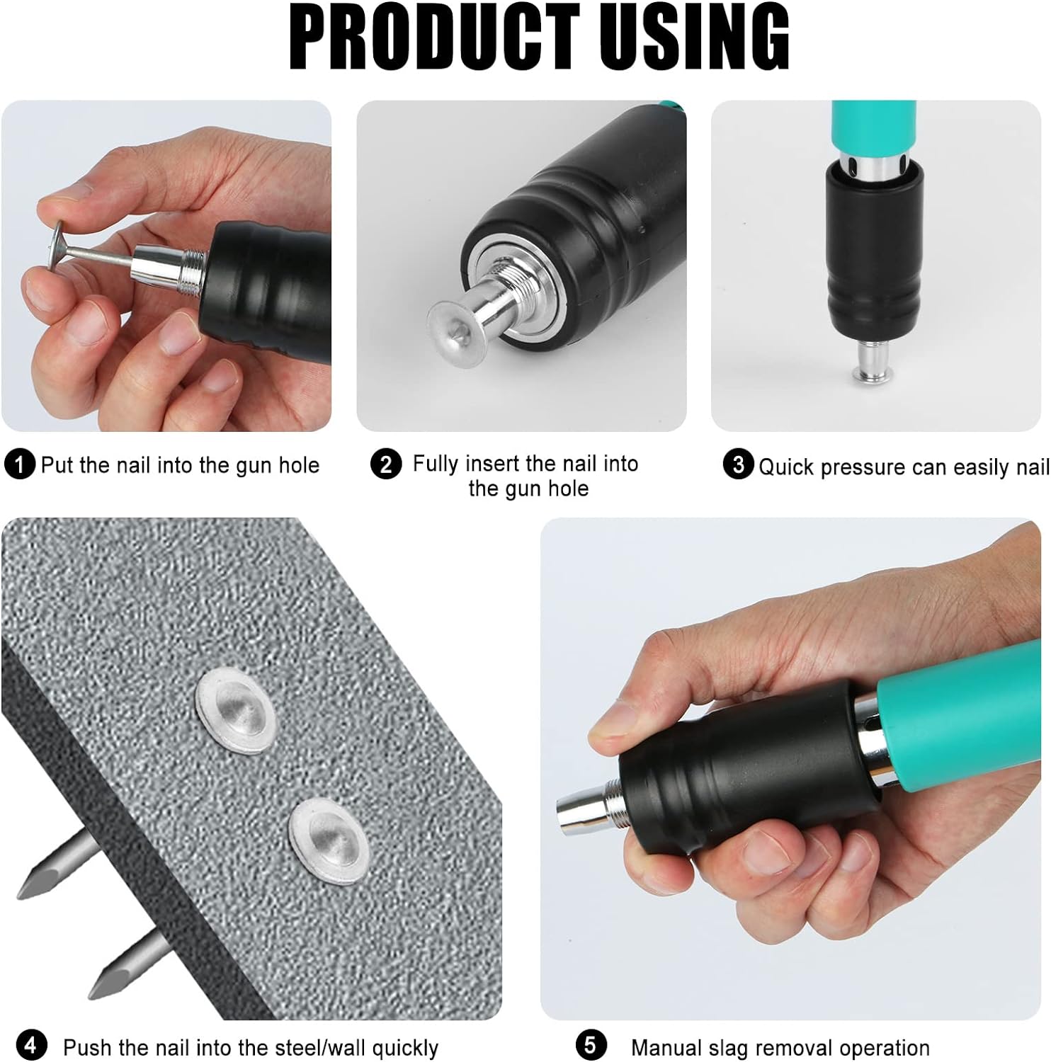 RESIGILAT - Pistol manual pentru fixarea cuielor pe perete