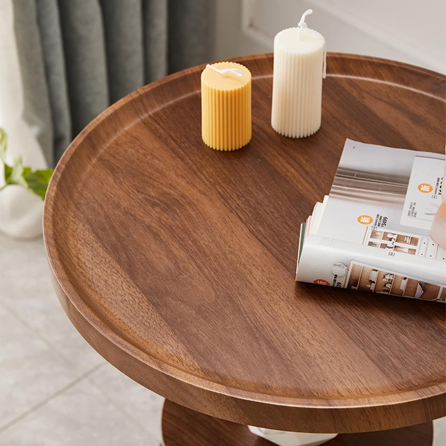 RESIGILAT - Masuta de cafea pentru living, design nordic, elegant, 62x30cm