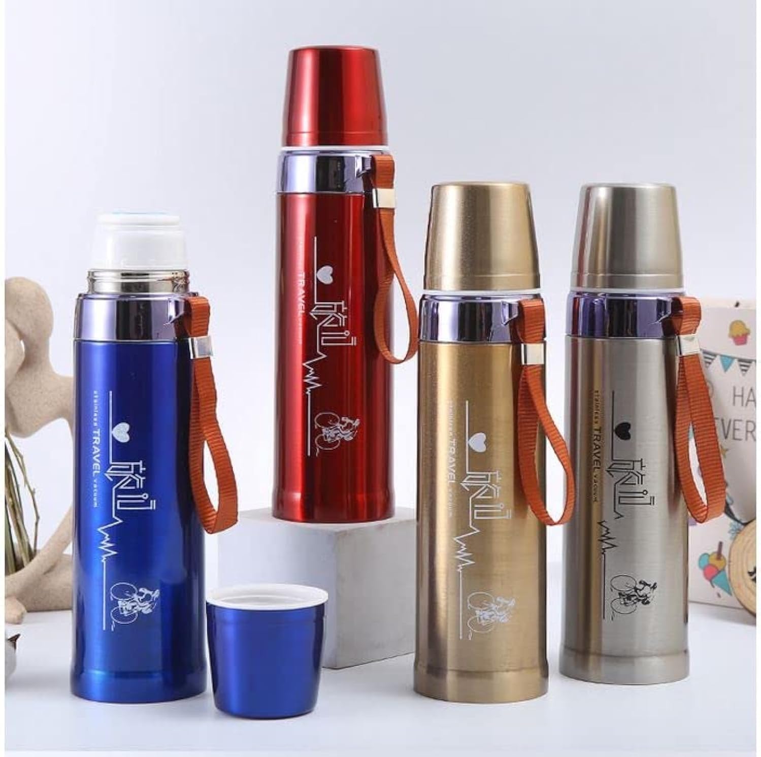 Cana termos 750ml cu perete dublu si capac etans – pentru bauturi calde sau reci