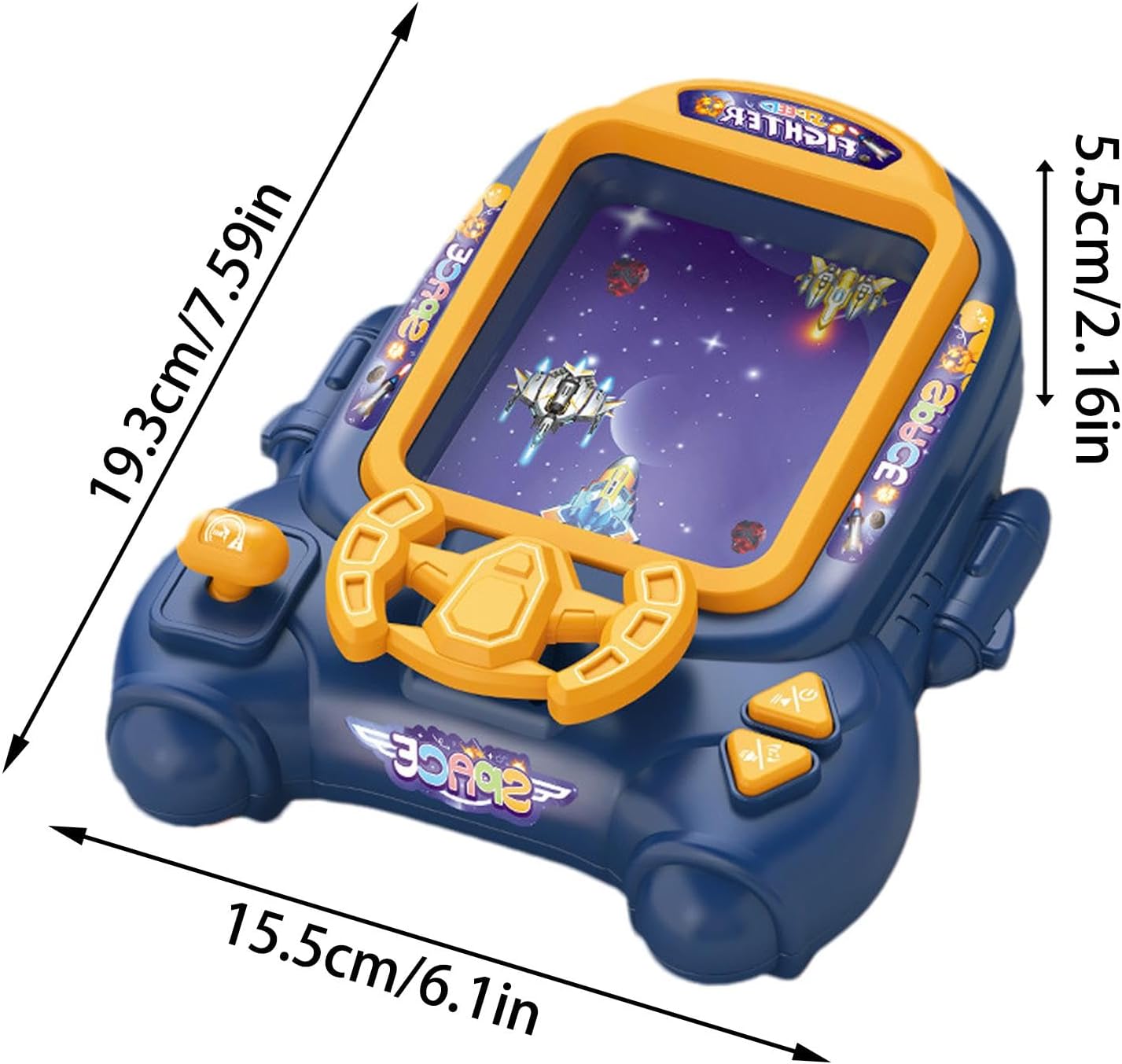 Consola de jocuri arcade cu 18 niveluri – Aventura spatiala, jucarie educativa pentru copii