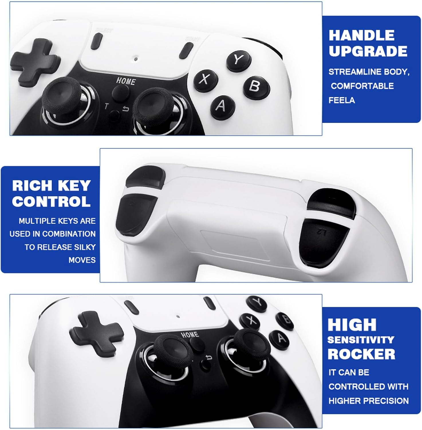 Consola de jocuri retro M8 PRO 64G 4K cu 2 controlere wireless pentru jocuri 3D, 20000+ jocuri, memorie 64G, cablu HDMI