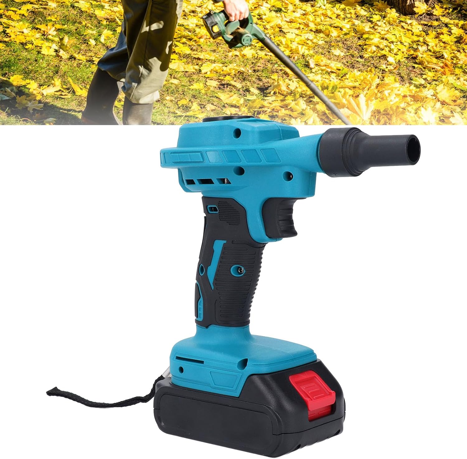 Suflanta portabila cu functie de aspirare, 2 acumulatori 24V, 500W, 200m/s