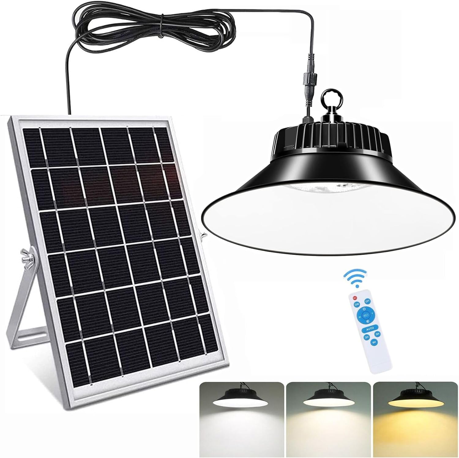 Lampa Solara LED 100/150W de Hala cu Panou Solar
