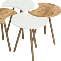 Set 4 Masute multifunctionale, utilizare individuala sau combinata, 48 x 77 x 77 cm - imagine 5