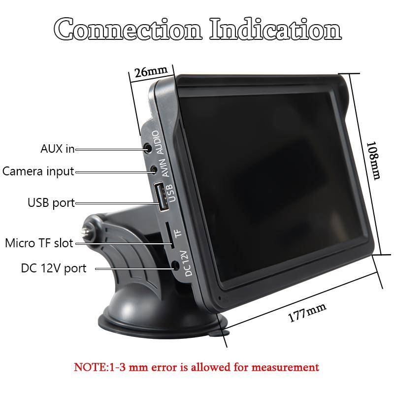 Navigatie auto cu display HD 7 inch, compatibil Carplay si Android Auto, B5300