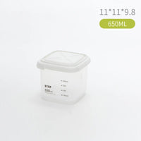 Set 3 Caserole pentru Depozitare cu Gramaj 240-1000 ml Alb Etansare Hermetica - detaliu produs
