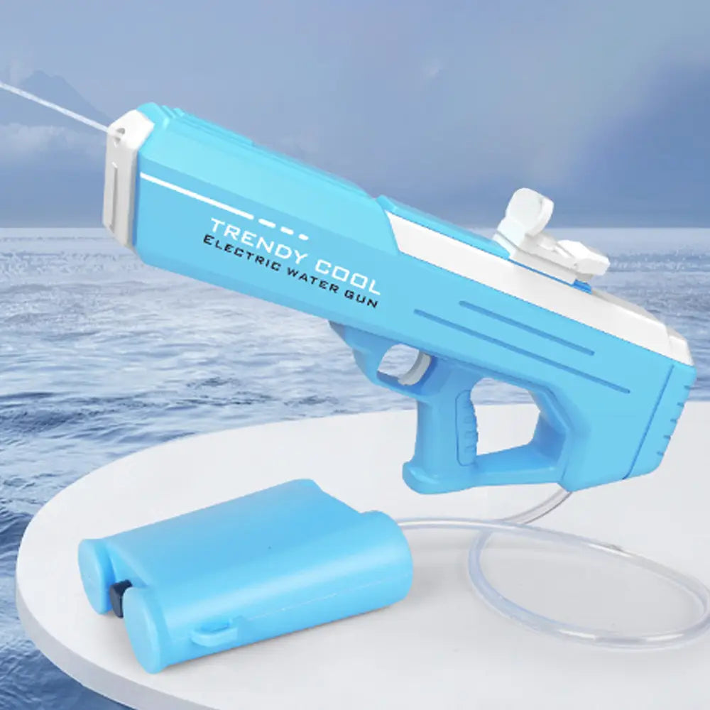 Pistol Electric cu Apa pentru Copii Albastru Jet Continuu Rezervor Extern 3+ Ani - detaliu produs
