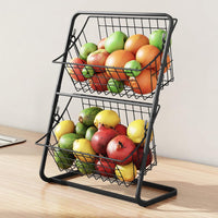 Organizator metalic cu 2 coșuri – pentru bucătărie sau baie - imagine 2