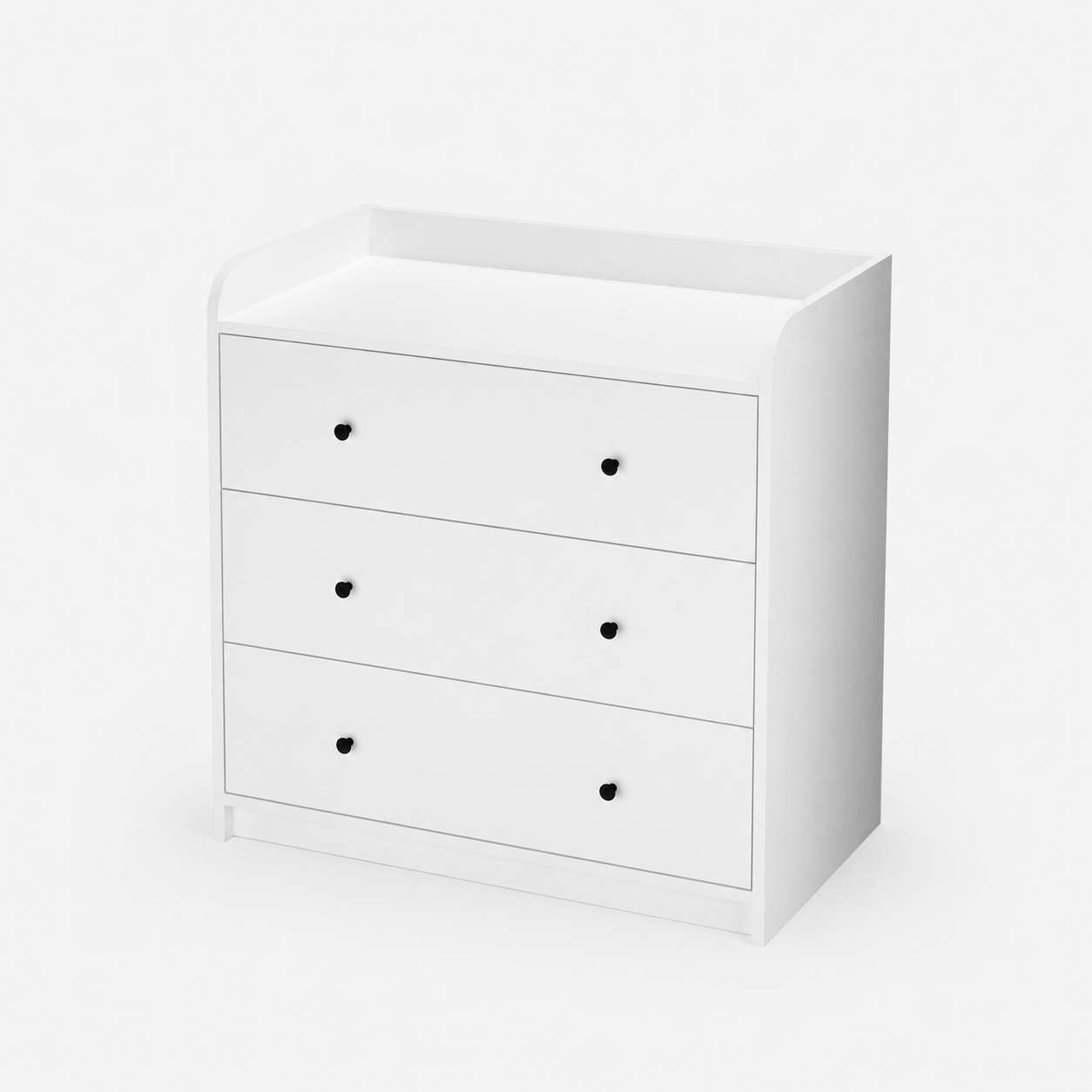 Comoda dormitor din PAL 90x50,1x90 cm, cu 3 sertare si 6 compartimente