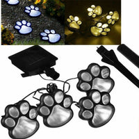 Set 4 Lampi Solare Led tip amprenta labuta de caine cu infigere in gazon - imagine 6