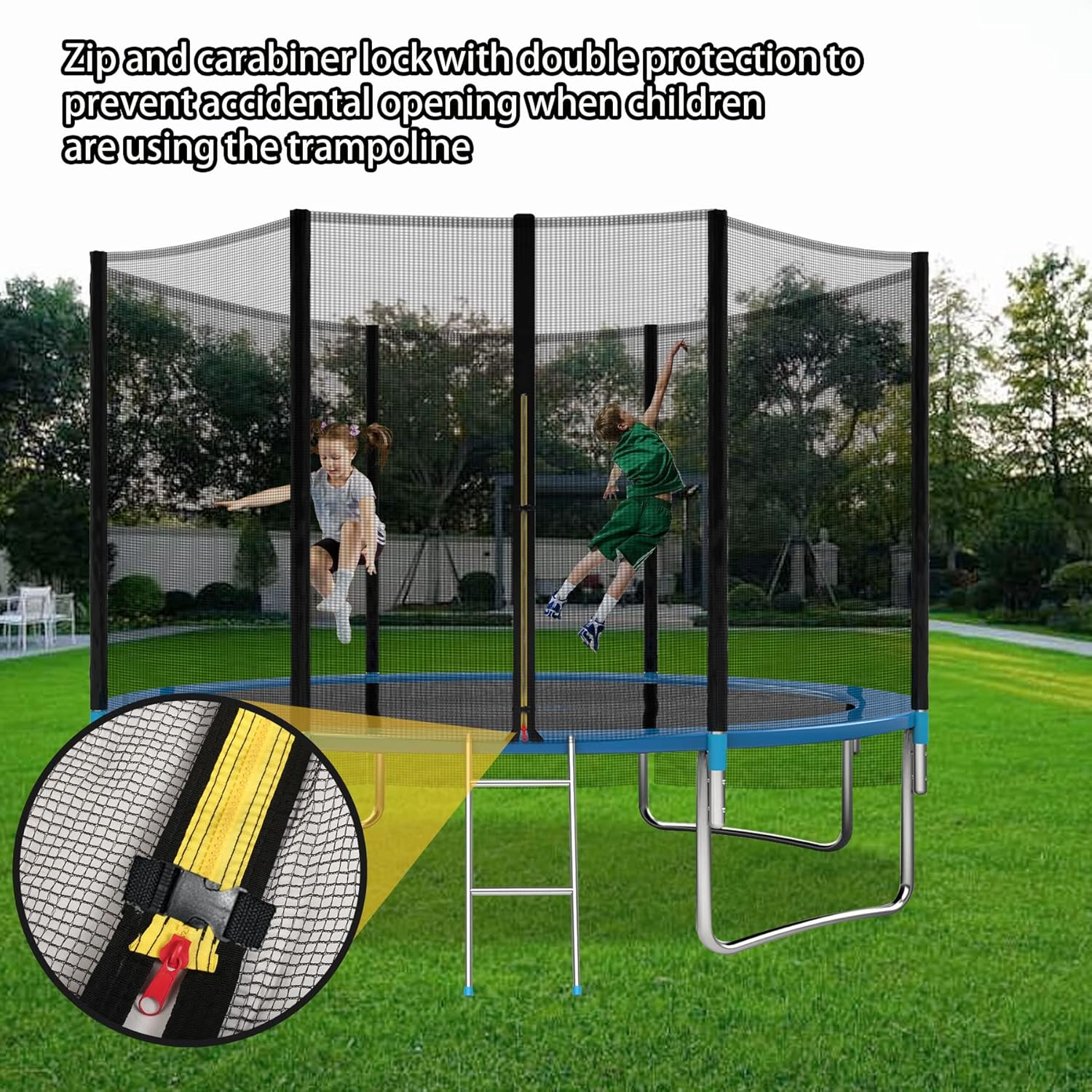 Trambulina cu plasa de siguranta si scara, diametru 366 cm, 3 ani+