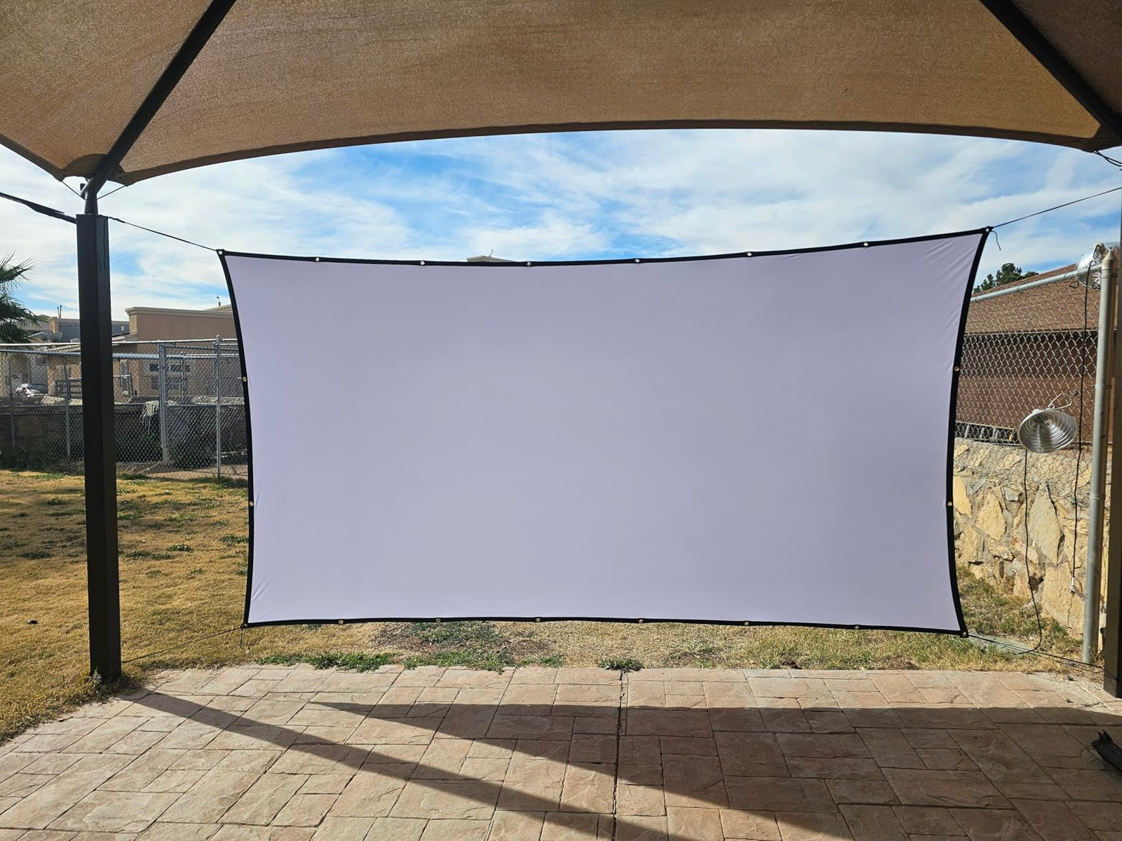 Ecran de proiectie portabil 120 inch, 16:9, 2.66 x 1.49 m, alb,