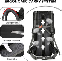 Rucsac drumetie 70L cu husa ploaie si sistem prindere echipament 70x32x23 cm